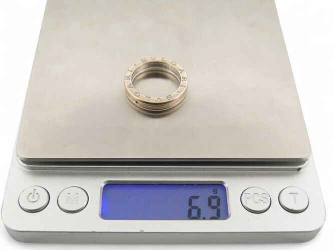 Bague 55 bague BULGARI b.zero1 an852423 55 en or blanc 18k + ecrin 58 Facettes 267534