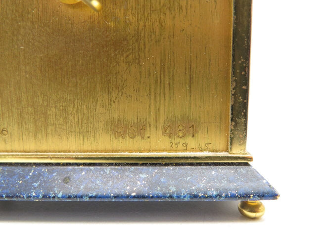 Montre pendule jaeger lecoultre 481 horloge baguette laiton lapis lazuli mecanique 58 Facettes 271807