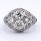 Bague 57 Bague - Bague ancienne en or blanc 18 carats avec diamants 58 Facettes AN P7