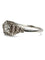 Bague 54 Solitaire Mauboussin Un Automne 1930 or blanc et diamants 0,40 ct 58 Facettes