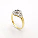 Bague 53 Bague or jaune saphir et diamants 58 Facettes