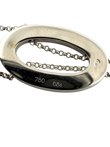 Boucles d'oreilles Parure collier et boucles d’oreilles or blanc et diamants 58 Facettes