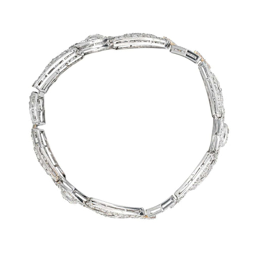 Bracelet Bracelet Manchette  Platine Diamant 58 Facettes 4445904CN