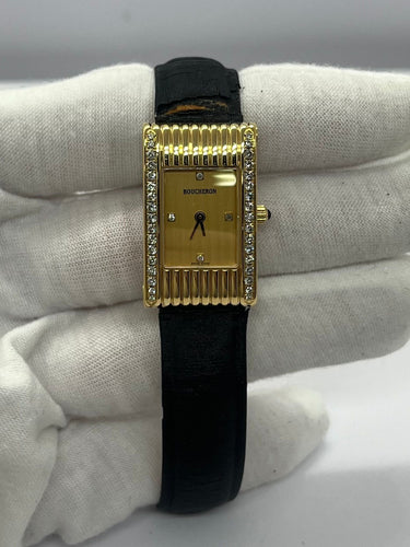Montre Boucheron Reflet Small Or Jaune et Diamants 58 Facettes