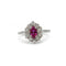 Bague 52 Bague marguerite or 750 diamants et rubis 58 Facettes 1306