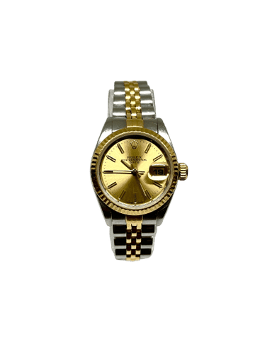 Montre ROLEX - Datejust 26 watch or et acier 58 Facettes