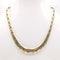 Collier Collier maillons haricots doublés en or deux tons 58 Facettes