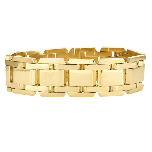 Bracelet Bracelet Tank en or jaune 58 Facettes BIA1218