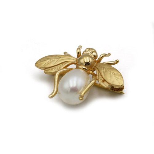 Broche Broche Abeille - Or & perle 58 Facettes 250045R