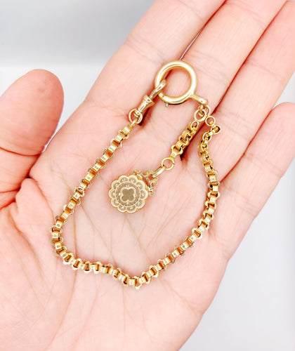 Montre Chaîne giletière de montre antique or rose 18k pendentif ciselé (circa 1900) 58 Facettes A05002