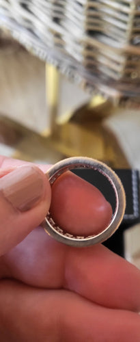 Bague 56 Alliance bague en or blanc sertie de diamants 58 Facettes