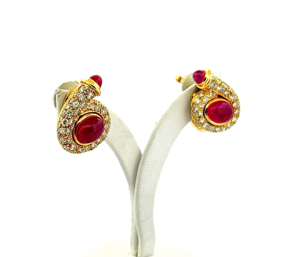 Boucles d'oreilles Boucles d’oreilles vintage BVLGARI 58 Facettes