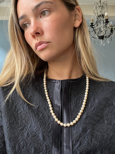 Collier Collier de perles de culture blanches 58 Facettes