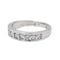 Bague 53 Bague Demi alliance Or blanc Diamant 58 Facettes 4098653RV