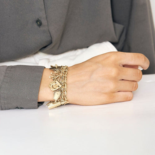 Bracelet Bracelet "charm's" en or jaune 58 Facettes DIN0125