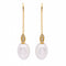Boucles d'oreilles Boucles d'oreilles avec perle ovale et diamant 58 Facettes D360904FV