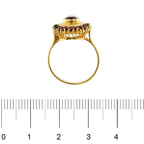 Bague 54 Bague avec grenats 58 Facettes 35438