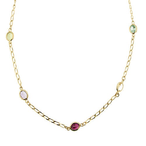 Collier Collier orné de pierres colorées 58 Facettes 36994