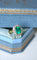 Bague 52.5 Bague Marguerite émeraude Colombie 3.20 Cts et diamants 58 Facettes