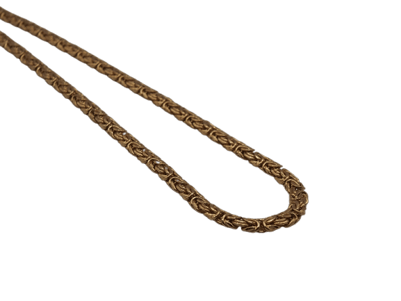 Collier Chaîne maille byzantine en or jaune 58 Facettes 1843