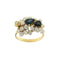 Bague Bague deux ors avec saphirs et diamants 58 Facettes 37834