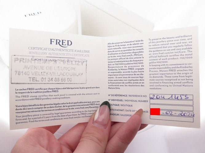 Collier FRED - Collier Pretty Woman XS or blanc et diamant 58 Facettes 259314