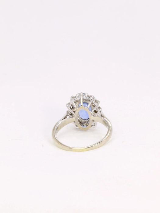 Vintage Saphir-Gänseblümchen-Ring