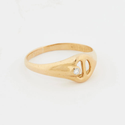 Bague 51 BAGUE OR JAUNE COLLECTION Catherine Deneuve 58 Facettes RÉF 11072/16