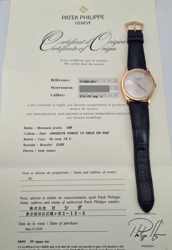 Montre PATEK PHILIPPE - Montre Calatrava 5196R 58 Facettes 5196R-001-1