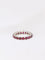 Bague Alliance américaine or blanc rubis 1,9 ct 58 Facettes J72