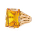 Bague 56 Bague Cocktail Or rose Citrine 58 Facettes 2991785CN