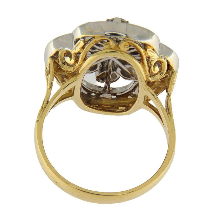 Ring aus Giallo- und Bianco-Gold mit Diamanten