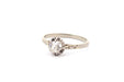 Bague 57 Bague solitaire diamant en or blanc 58 Facettes 26116