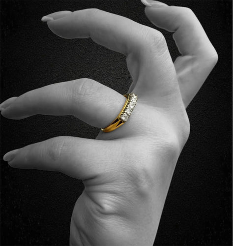 Bague Anneau de rivière des années 1930 58 Facettes