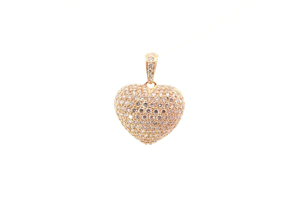 Pendentif Pendentif cœur diamants en or jaune 58 Facettes 26274