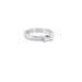 Bague 53 Solitaire Minimaliste Or Blanc 18k Diamant 58 Facettes 3-GS30229-01