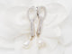 Boucles d'oreilles Pendants d'oreilles en or blanc, diamants et perles de culture 58 Facettes 33102