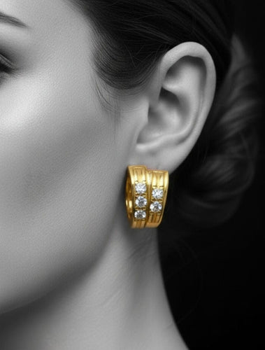 Boucles d'oreilles Boucles d'oreilles à clip en diamant des années 1960 58 Facettes