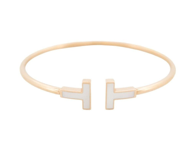 Bracelet bracelet TIFFANY & CO t wire 17cm or jaune nacre 58 Facettes 258844