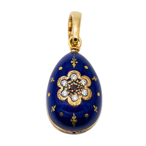 Pendentif Fabergé Pendentif oeuf Or jaune Rubis 58 Facettes 3227507CN