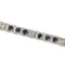 Bracelet Bracelet tennis en or blanc avec saphirs et diamants 58 Facettes G3816