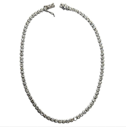 Bracelet Bracelet tennis en or blanc, diamant 2,46 ct, serti griffes tournées 58 Facettes Q399B