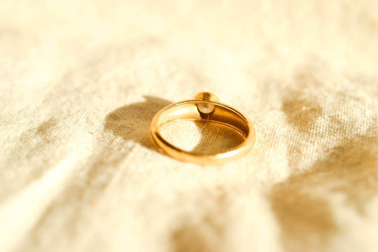 Bague 47.5 Bague Jonc Diamant Or jaune 58 Facettes 3727