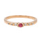 Bague 52 Mauboussin Bague Capsule d'émotion Or rose Rubis 58 Facettes 3327343CN