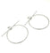 HERMES. Collection "Loop", boucles d'oreilles argent GM 58 Facettes