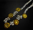 Collier Collier avec perles de rivière et marguerites en or jaune 58 Facettes