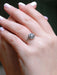 Bague 57 Bague marguerite ancienne, diamants taille rose 58 Facettes J306