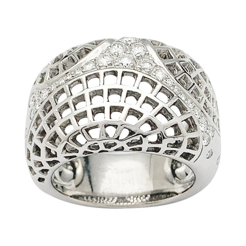 Bague 49 Bague Cartier, "Nouvelle Vague Paris", or blanc. 58 Facettes 31803