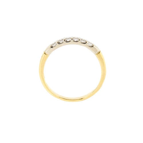 Bague 61 Bague Riviera avec diamants de 0,24 ct 58 Facettes 36981