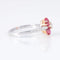 Bague 51 Bague Marguerite Rubis Diamants 58 Facettes AB124